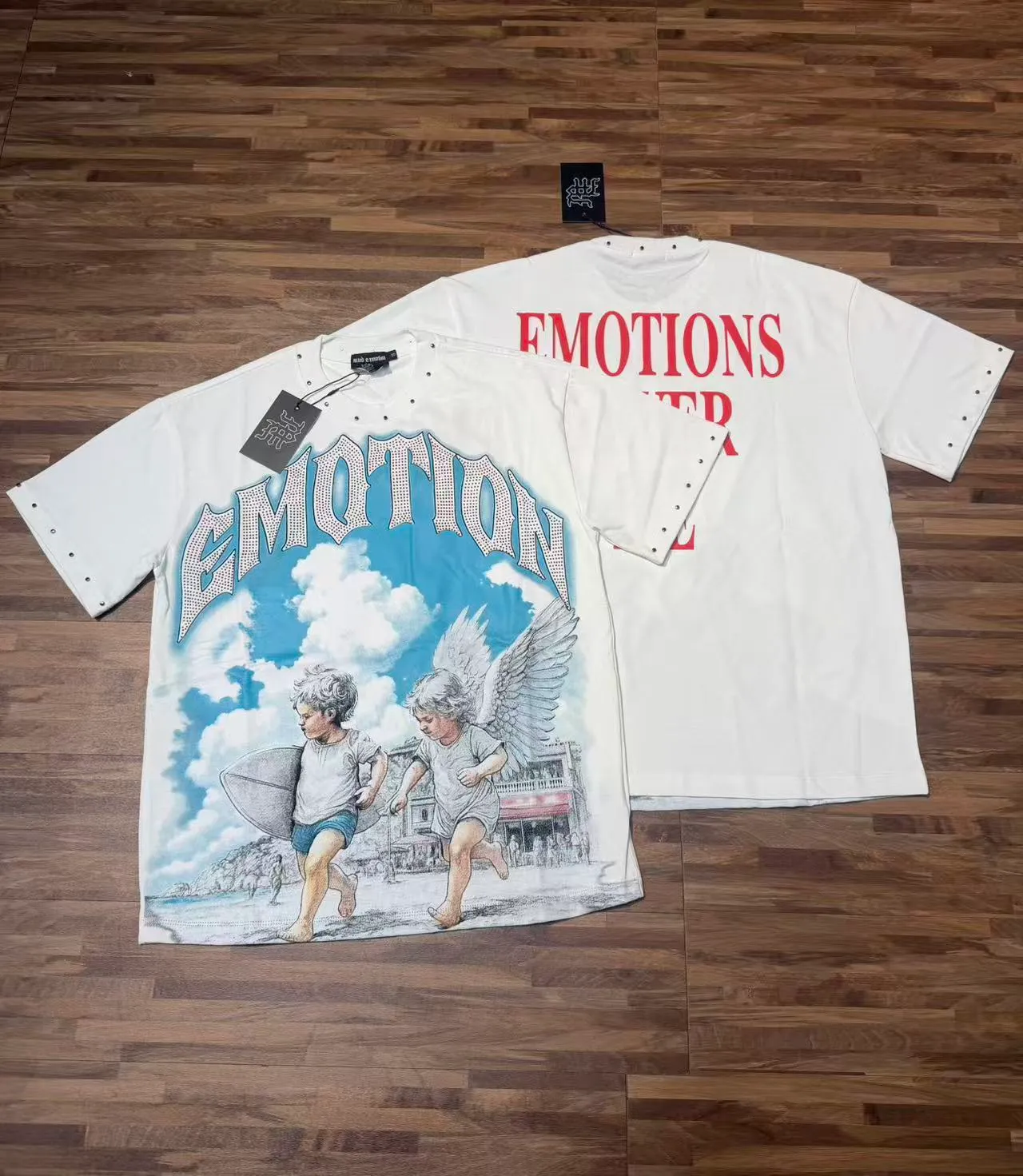 E 8127##Cream White/ ｜ MIXED EMOTION In Stock （ ）+ T （fabric):32 Sizes（size）：S-M L X L ： （colour）：Cream White/ 👉 👉